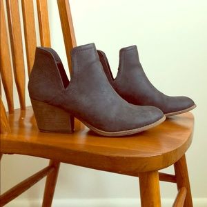 Grey booties size 9